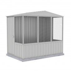 Gable roof Aviary Kit 2.26mW x 1.52mD x 2.00mH Zinc